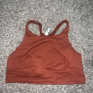Lululemon wunder train bra dark terracota